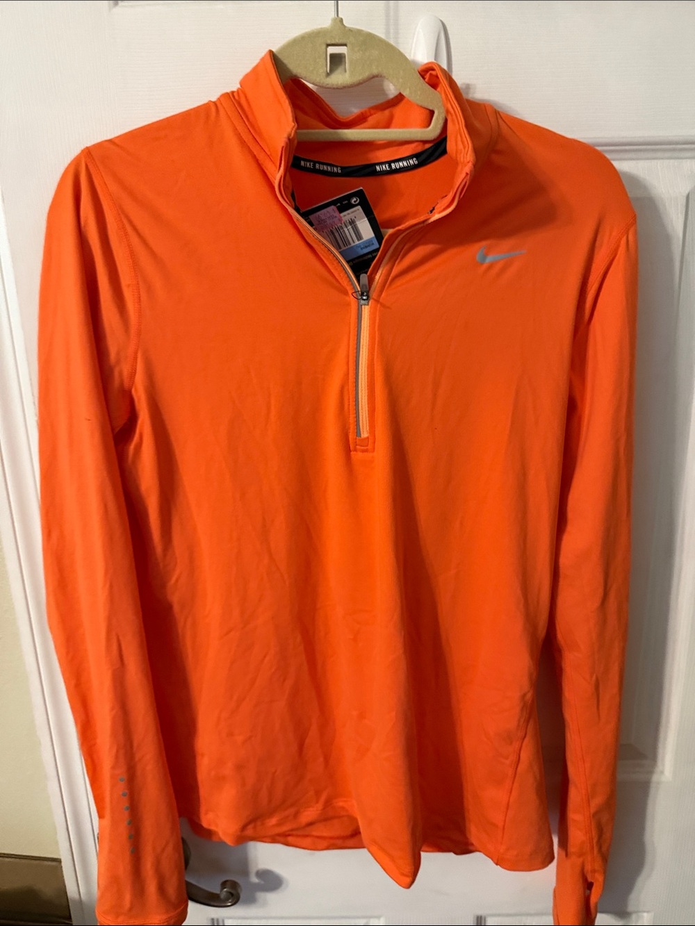 Nike Men’s Orange Quarter-Zip Performance Top